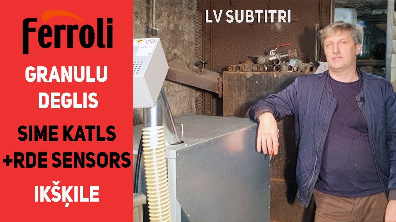 LV. Ikšķile / Пеллетное отопление с котлом Sime, полками и Гранульной горелкой Ferroli SUN P7N / 459