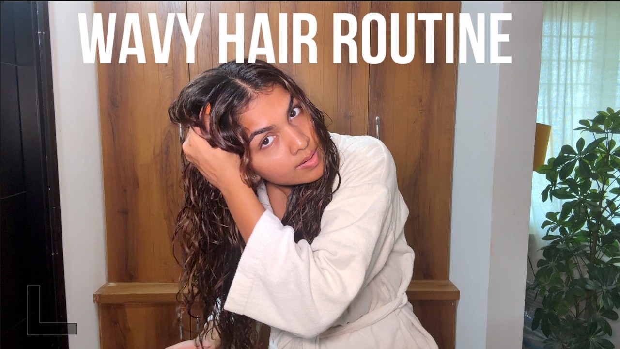 My Wavy Hair Routine | No Heat l Not so Curly Girl method | Beach waves