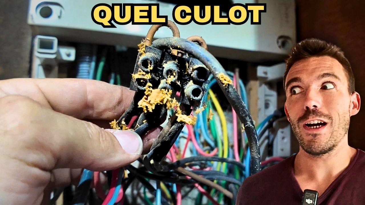 D&eacute;montage de l'ancien Tableau &eacute;lectrique, l'Incendie aurait pu Arriver EP12