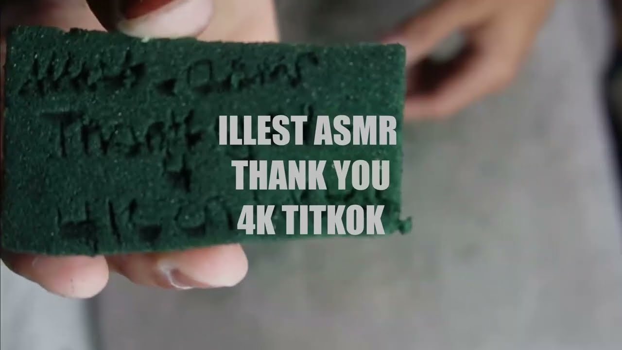 Ultimate Wet Floral Foam Cutting ASMR | Crunchy & Soft Sounds