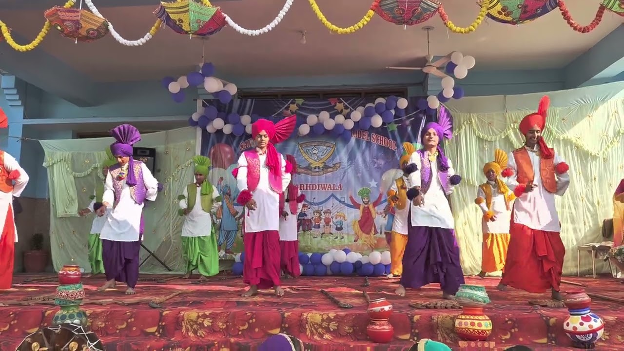 Sant Baba Harnam Singh Khalsa Model School Garhdiwala #Bhangra #punjab 