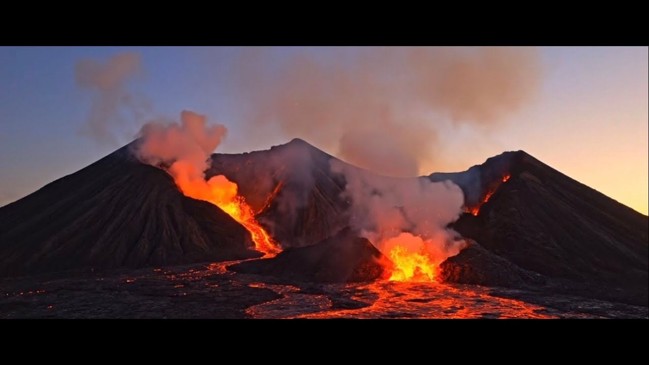 10 Hrs +  Lava Volcano Stream for Relaxing Sleep