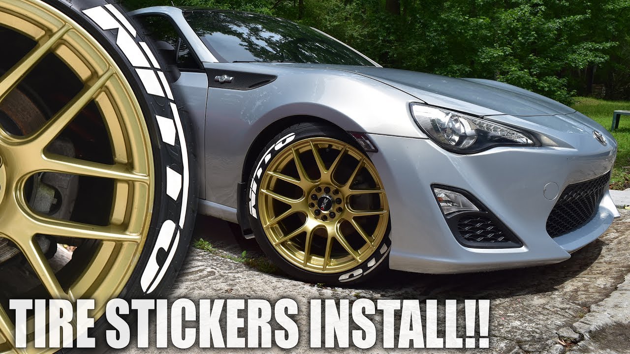 How to Install PERMANENT Tire Letters!! ( illegal? )