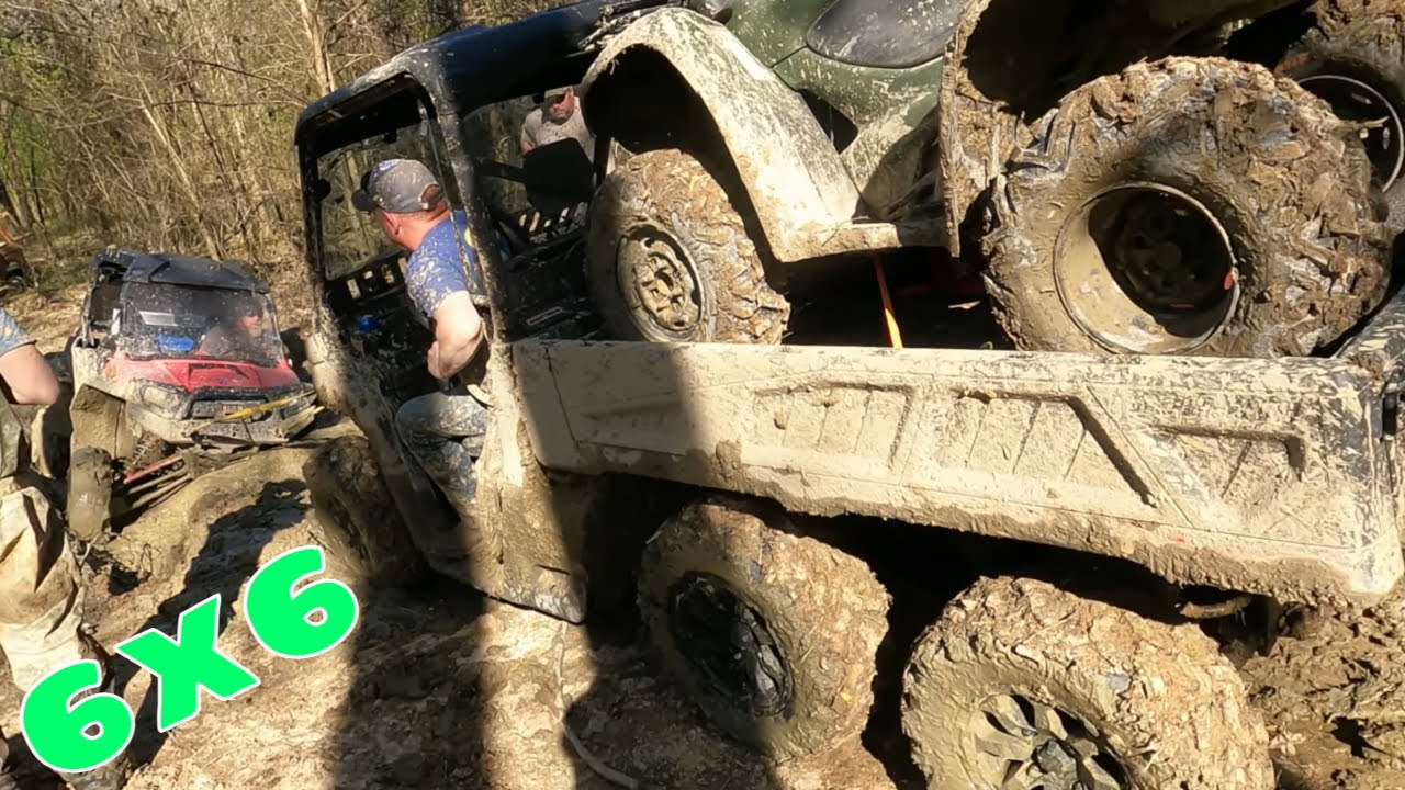 6x6 Can-Am Defender to the rescue! Six wheels is better than 4.