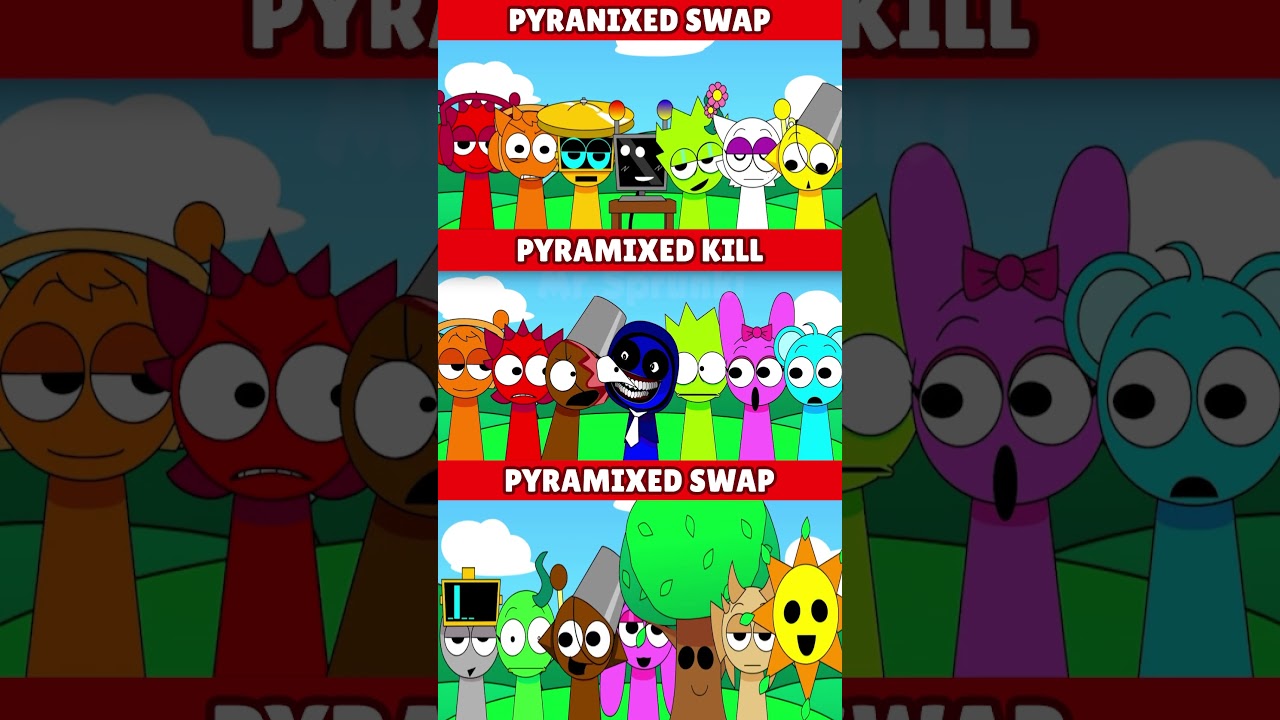 Incredibox Sprunki Pyramixed Swap VS Kill *MIX VERSION*