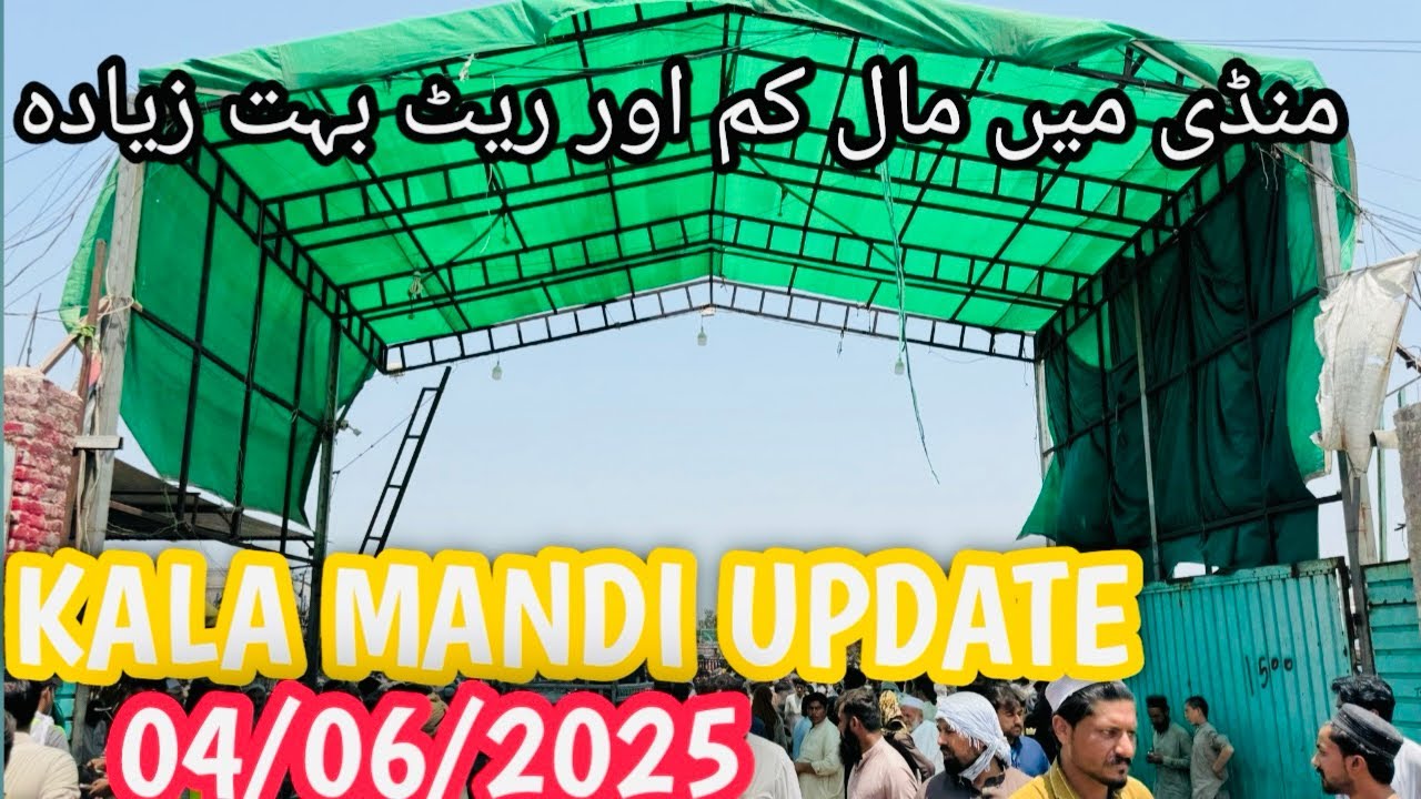 Kala Mandi Peshawar 04/06/2025 Latest Update | Mandi mei Mall kam ho gaya