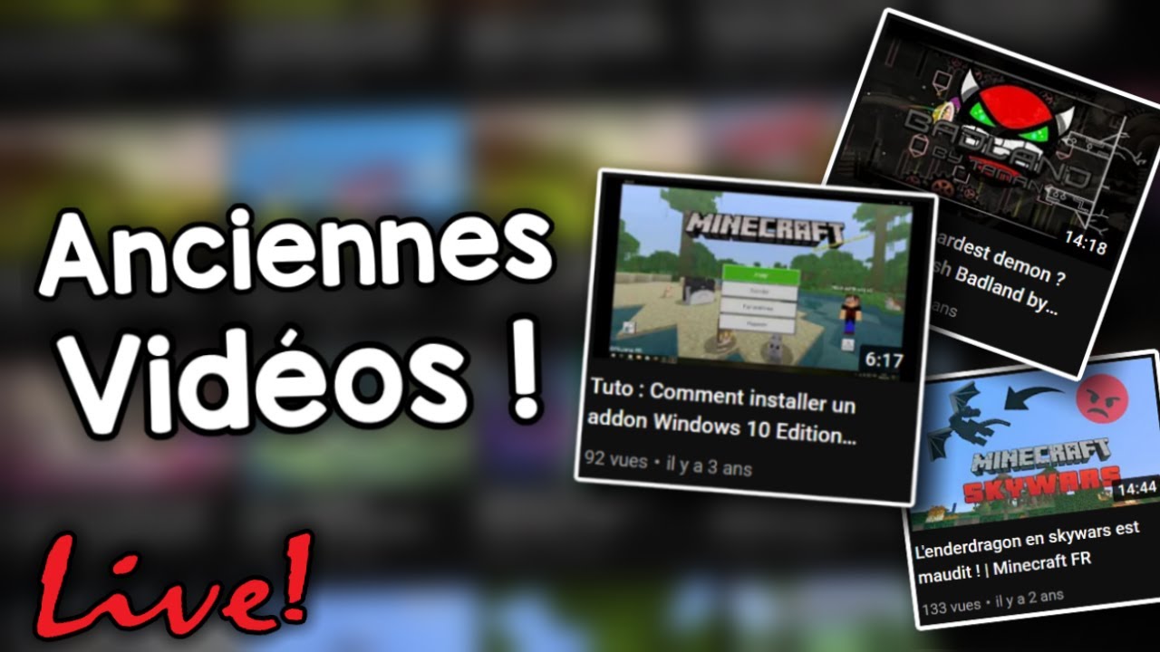 🔴Je Réagis à Mes ANCIENNES VIDÉOS en Live ! | FR