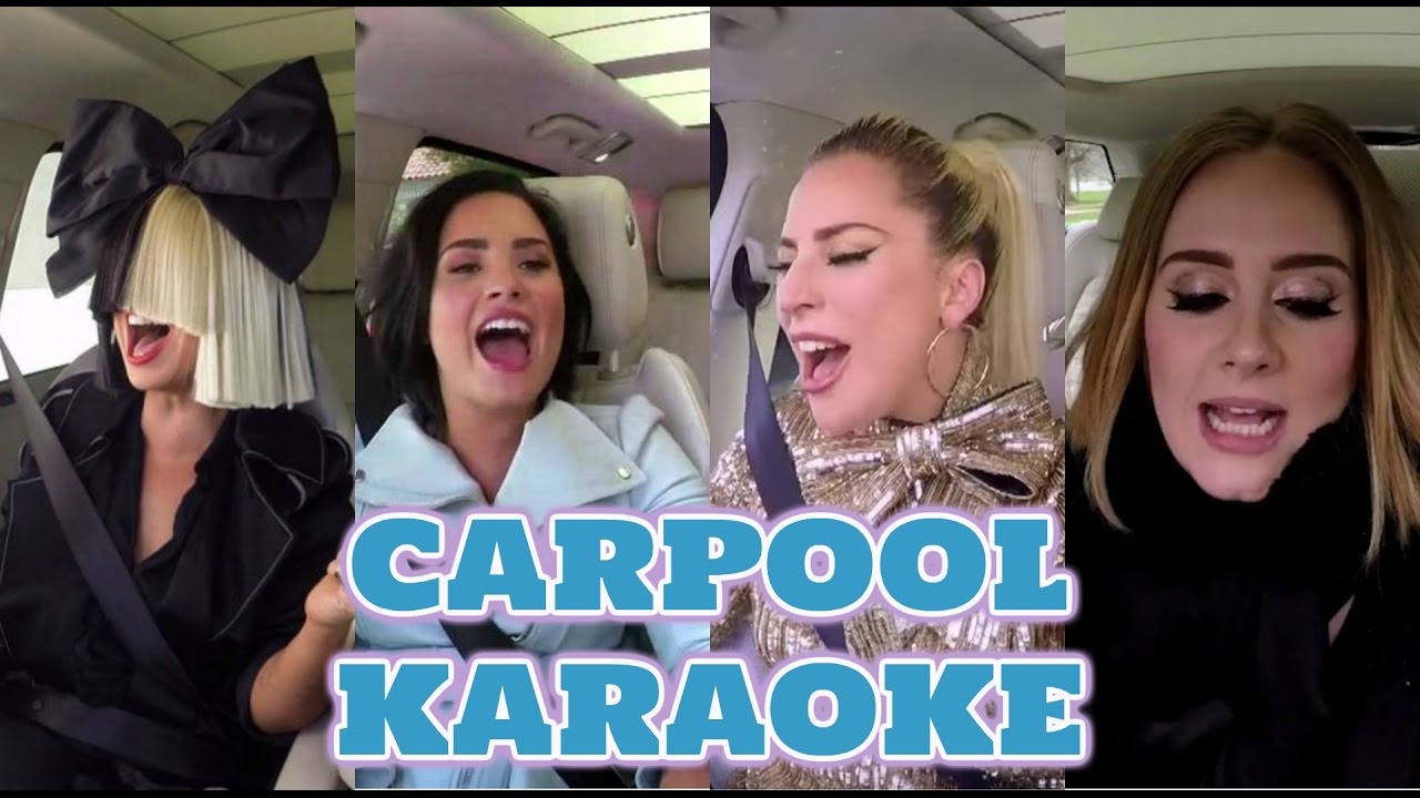 Adele vs Lady gaga vs Demi lovato vs Sia | Vocal Battle - Carpool karaoke Versión -