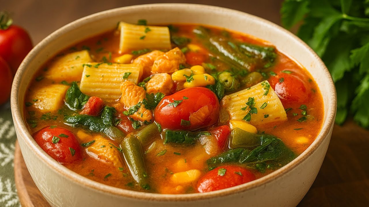 Diese Suppe rettet mich immer nach einem anstrengenden Tag! Amerikanische Hühnersuppe!