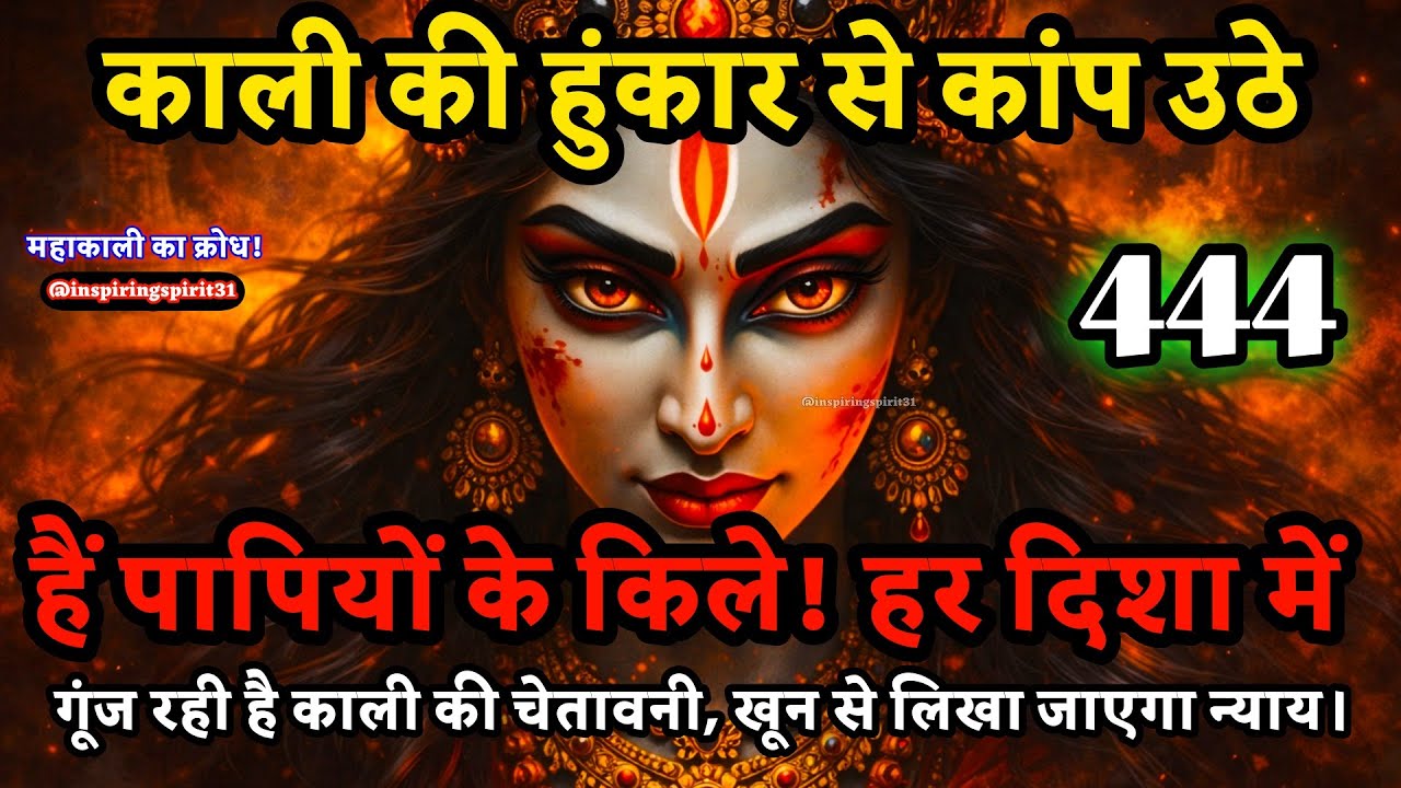 💀 काली की हुंकार से कांप उठे हैं पापियों के किले! हर दिशा में गूंज रही है काली की चेतावनी  🔱#maaka