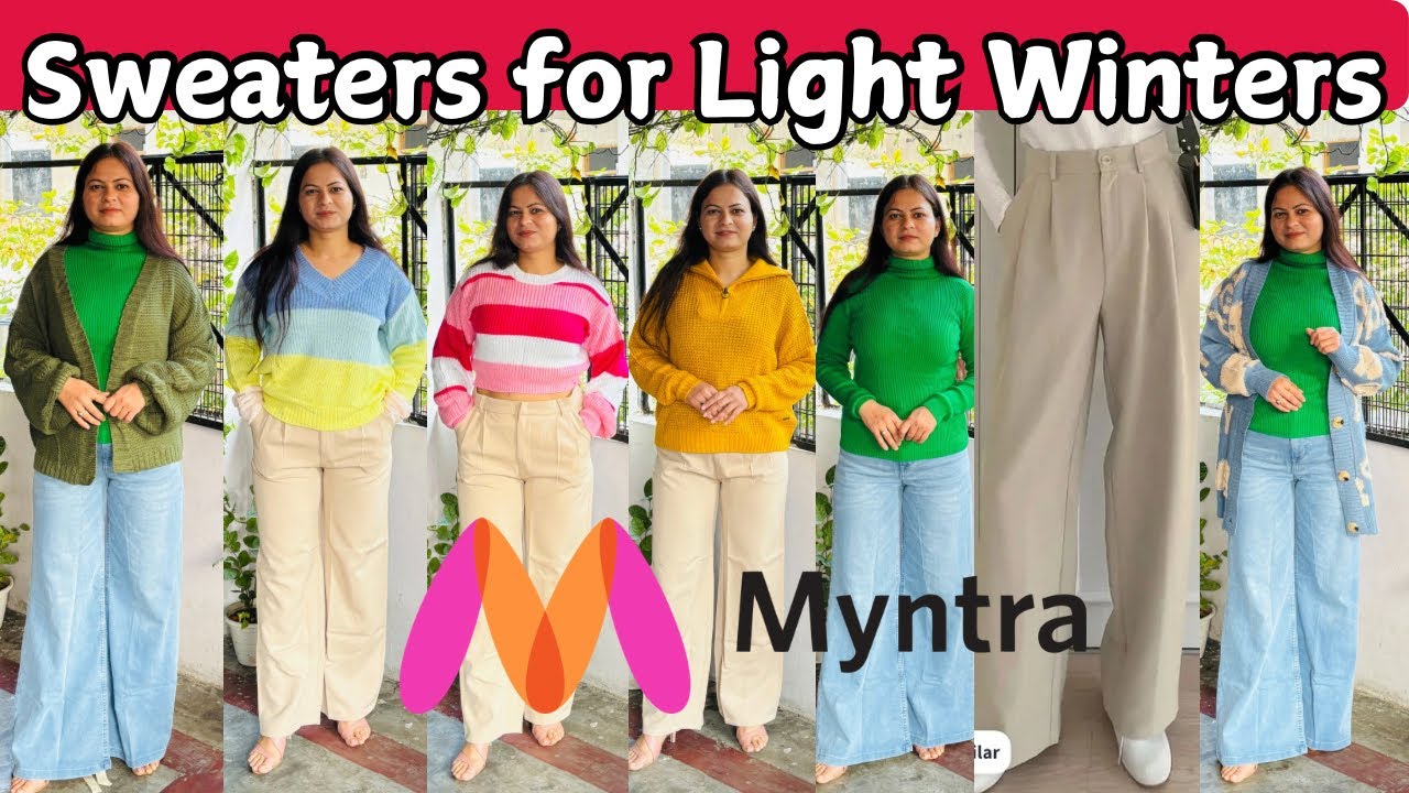 MYNTRA WOMEN SWEATER and BOTTOM HAUL @Xplorer18  #akankshathexplorer #onlineshopping #myntra 