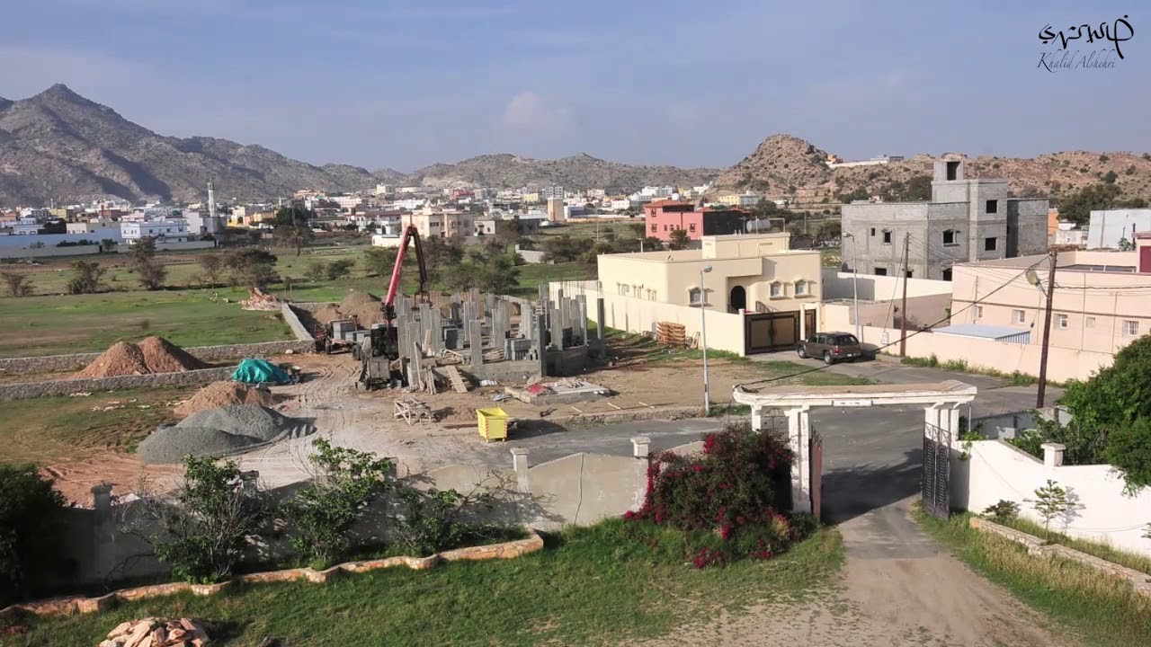 تصوير بناء فيلا في دقيقتين ( تنومة )