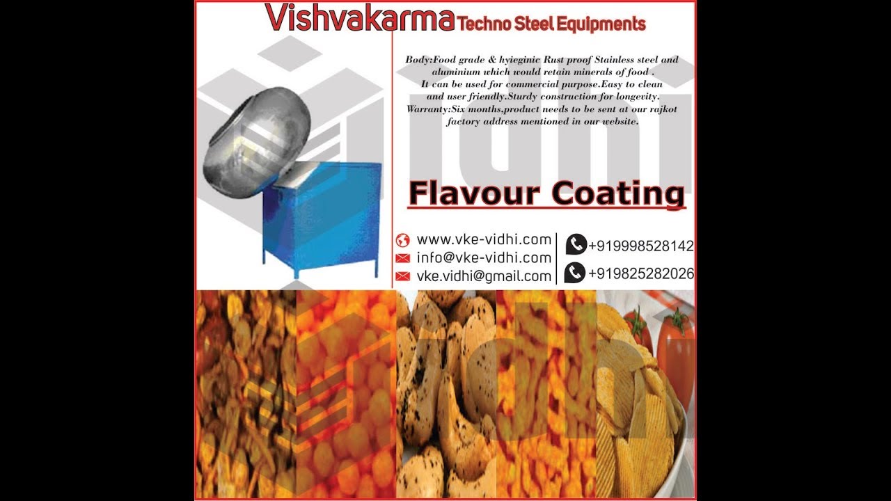 Flavors Coating Machine namkeen Mixing