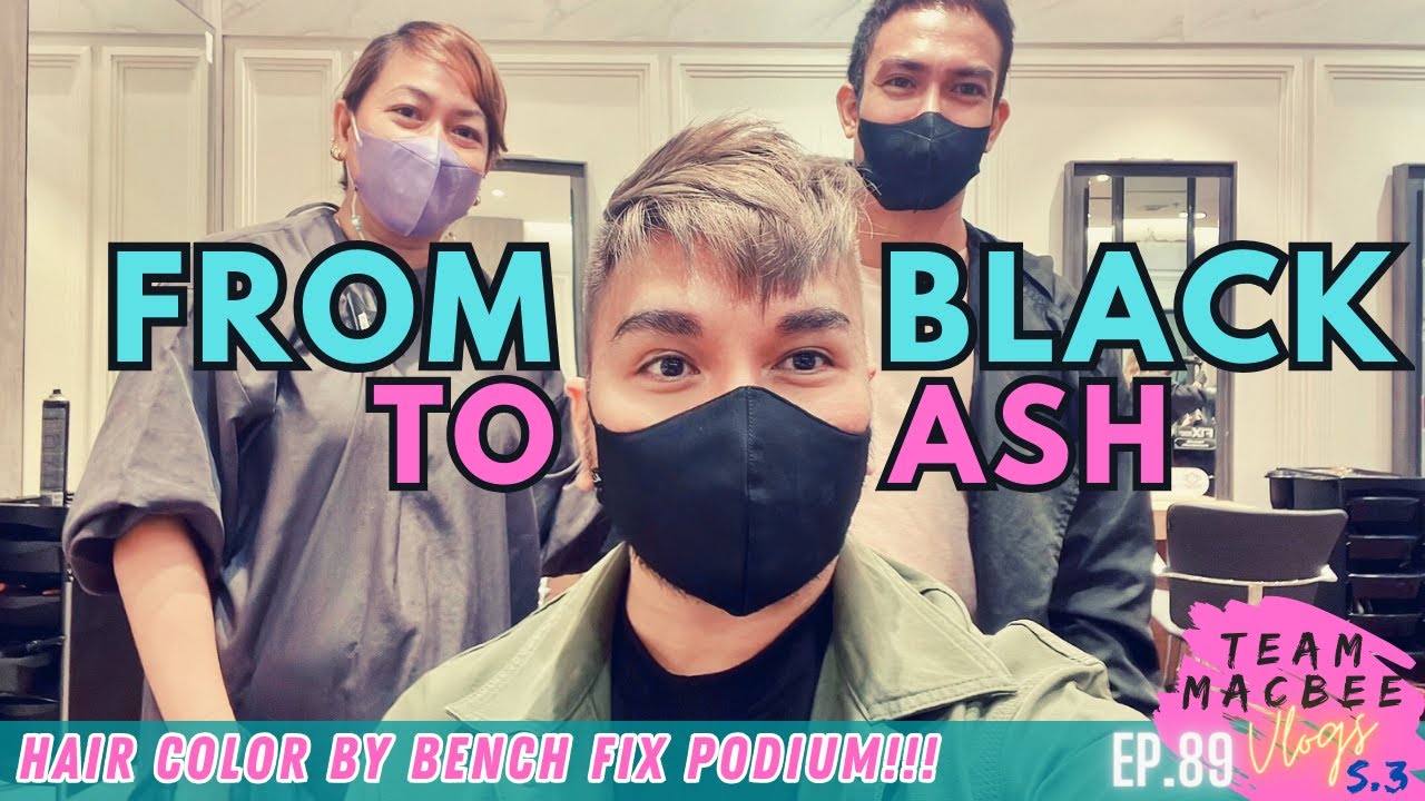 Transforming my Asian Black Hair to the latest ASH BLONDE Hair Color (by Fix Salon) | Team MacBee