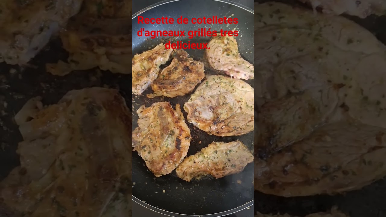 recette de cotelletes d 'agneaux grillés delicieux facile et simple a faire 