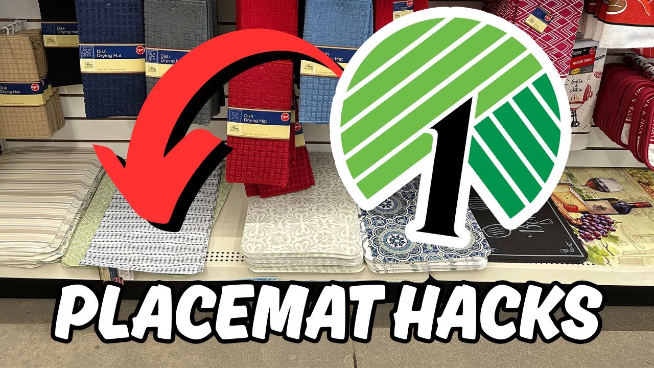 Genius Ways To Use Dollar Tree Placemats🤩