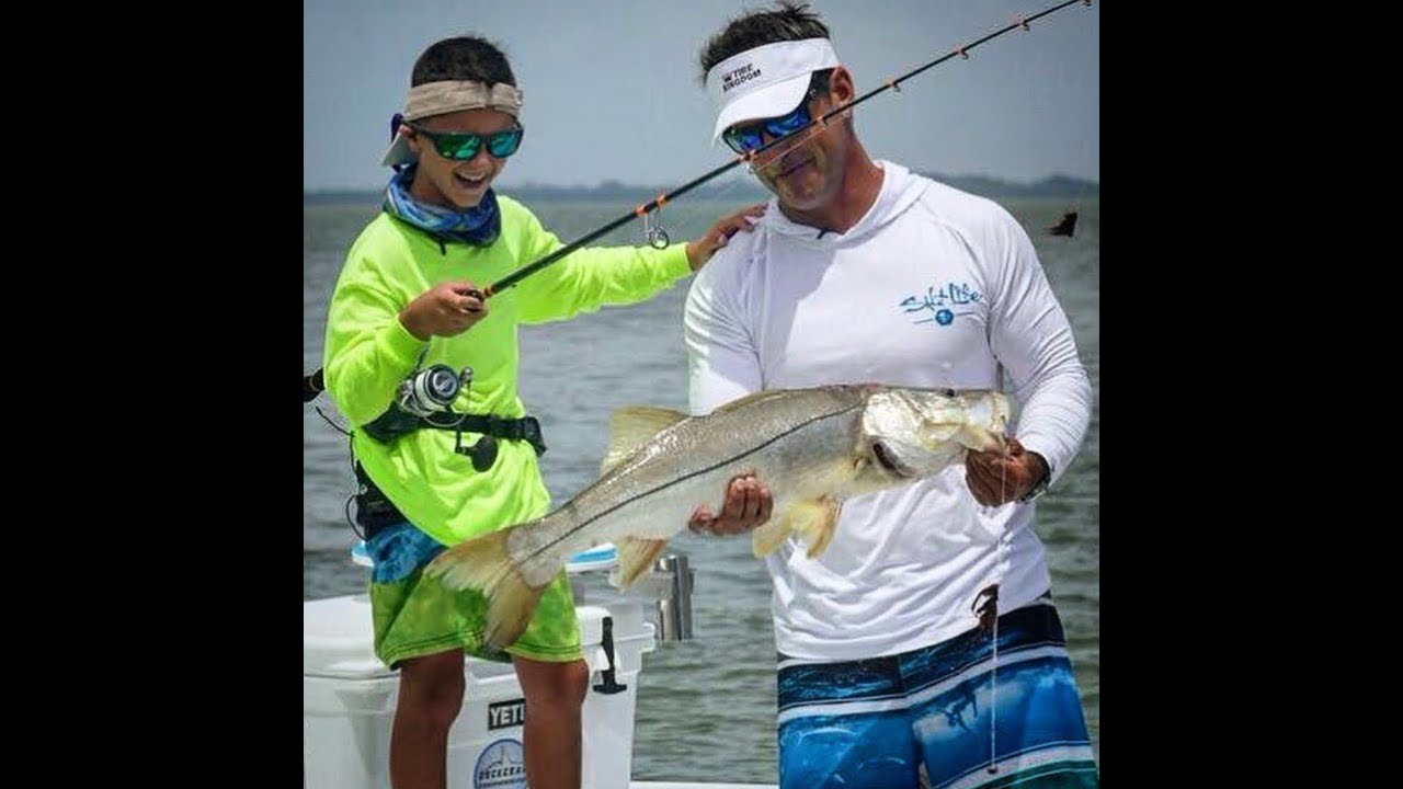 Big Snook and Redfish for 8 year old, B2B Super Fan, Christos and Peter Miller