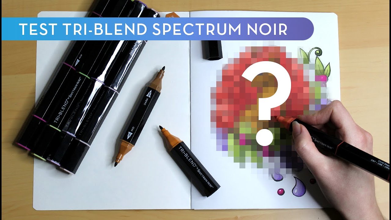 Test des feutres &agrave; alcool Tri-Blend Spectrum Noir