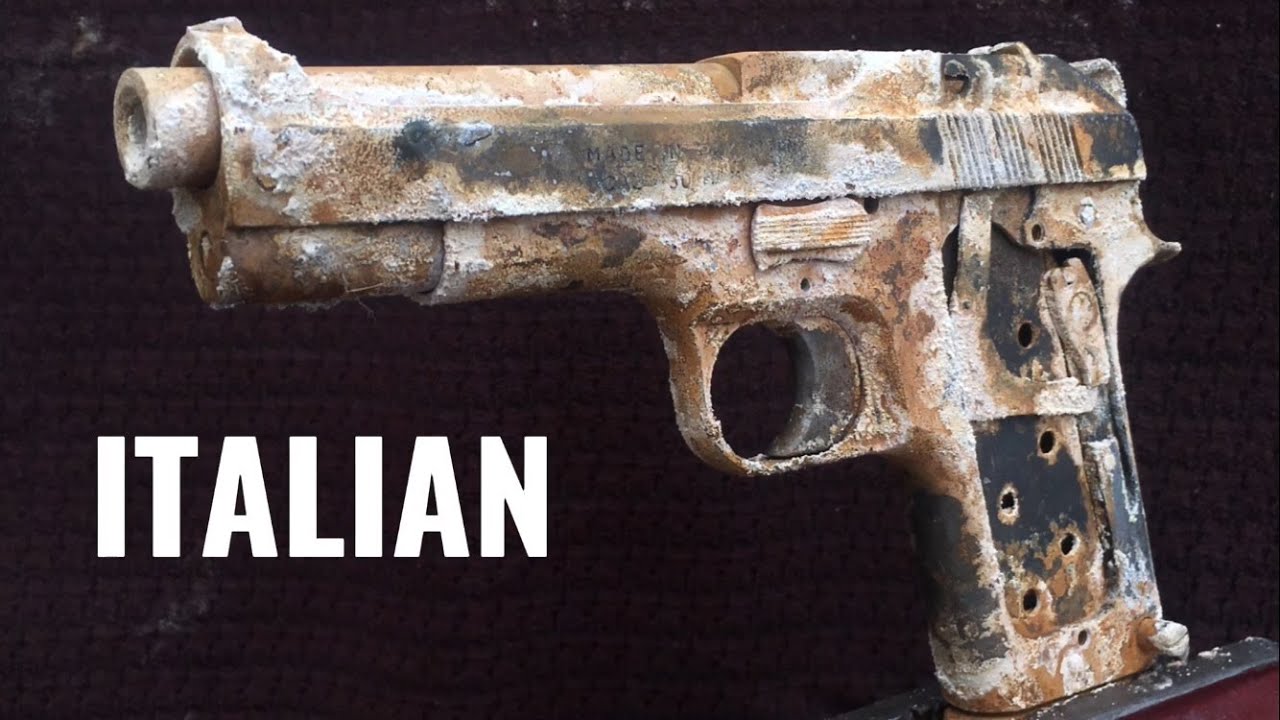 Italian Beretta pistol restoration/gun restoration /Restauro pistola italiana Beretta