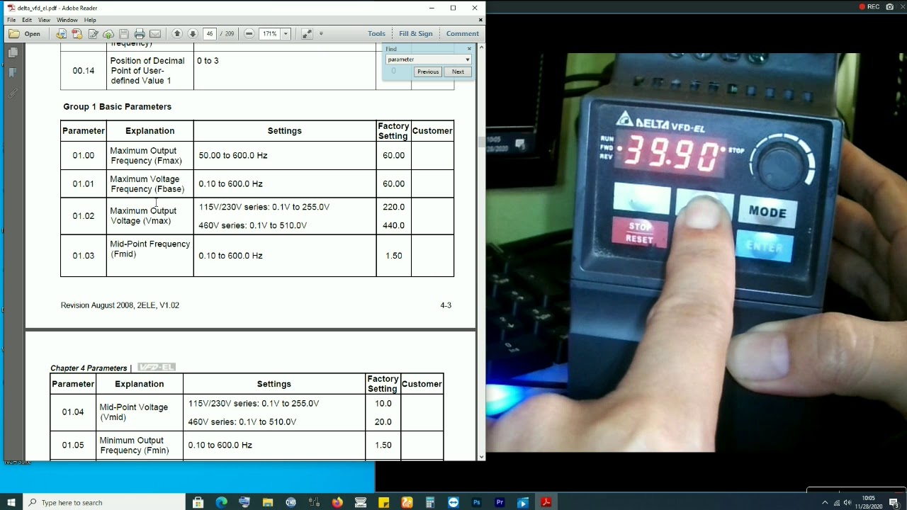 Cara Membaca Manual  II Cara Setting Inverter Delta VFD