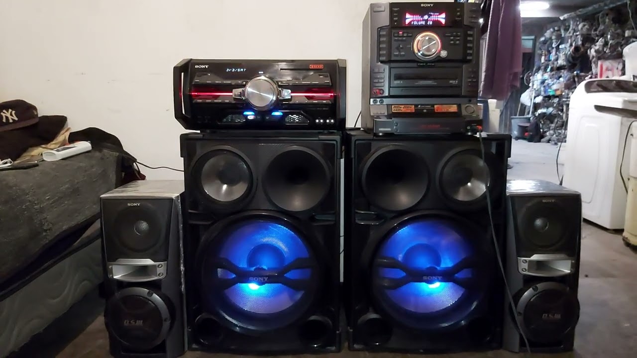 Sony genezi SH-2000 Y Sony LBT-XGR60 Sonando al mismo tiempo al máximo volumen!!