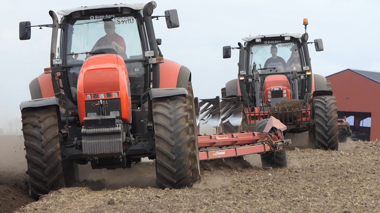 Same Diamond 260 & Same Iron 150 Ploughing w/ Kverneland EG100 & PB100 plough| Danish Agriculture