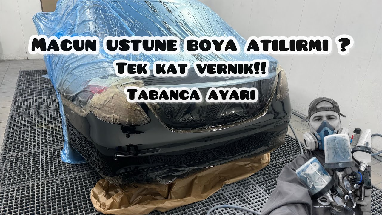 MACUN ÜSTÜNE BOYA ATILIRMI ? Tek Kat Vernik !!! BOYA Tabanca Ayarı Detaylı Anlatım
