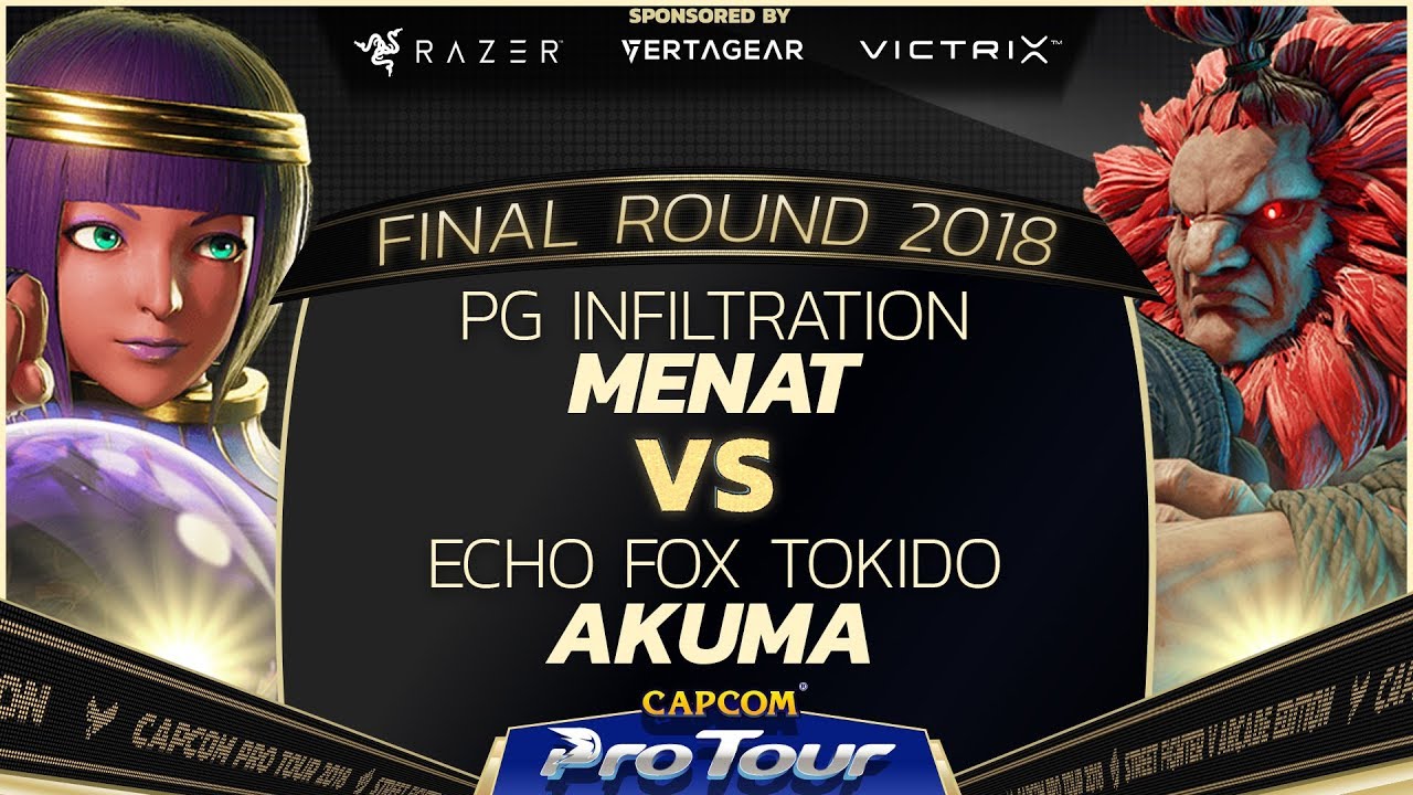 PG INFILTRATION (Menat) vs. Echo Fox Tokido (Akuma) - Grand Finals  - FR 2018 - SFV - CPT 2018