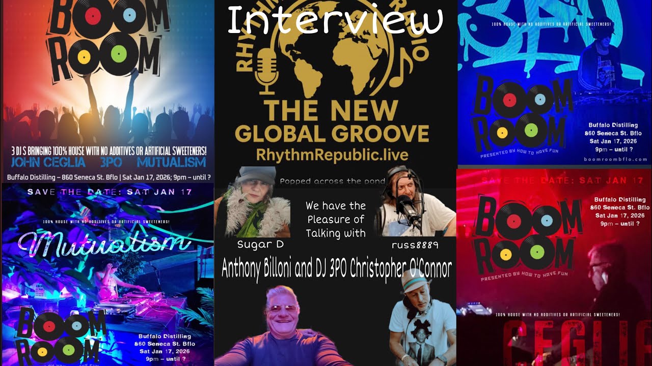 Rhythm Republic Radio-Interview -with russ8889 & Sugar D-Anthony Billoni and DJ 3P0