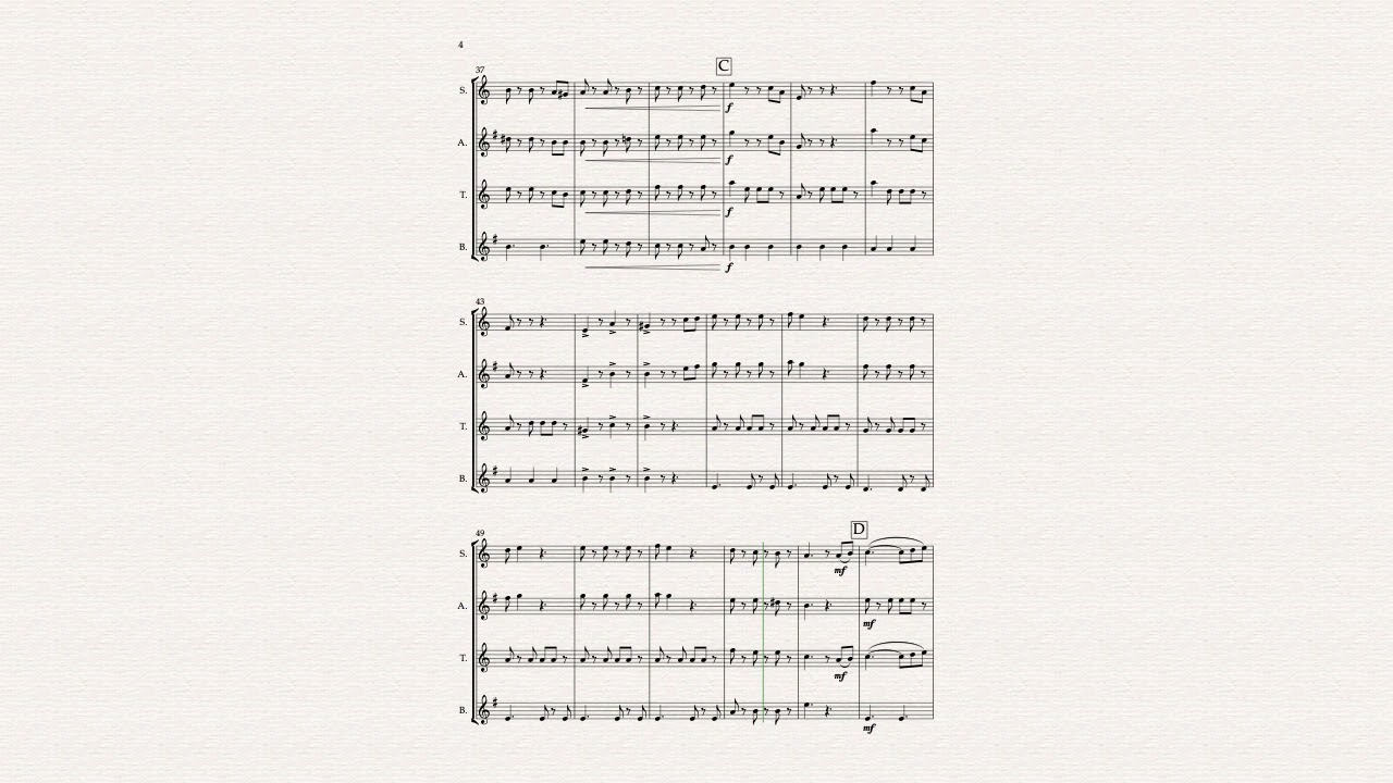 He's A Pirate (from Pirates Of The Caribbean) - Saxophone Quartet (arr. Antti Hakkarainen)