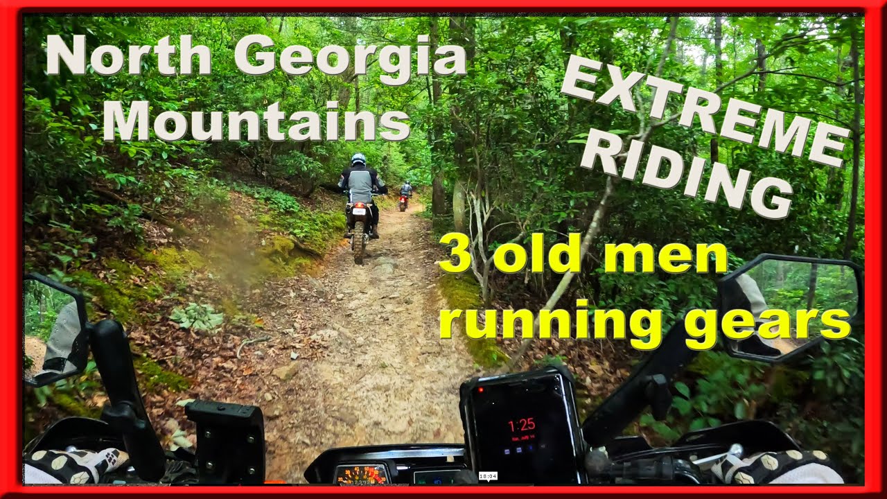 2 TW200s 1 KTM EXTREME TRAIL RIDE Whissenhunt OHV North Georgia Mountains