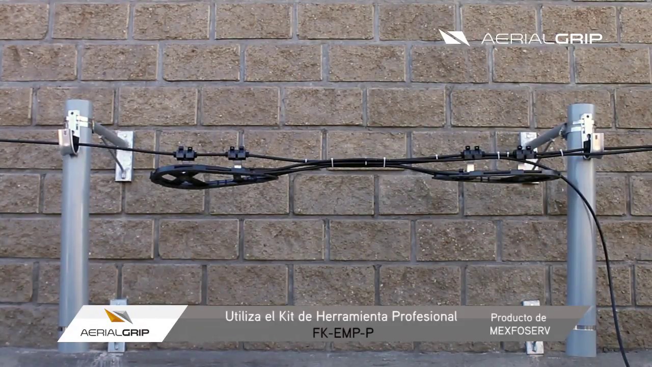 Instalación de Raqueta para ADSS y Figura 8 marca AerialGrip