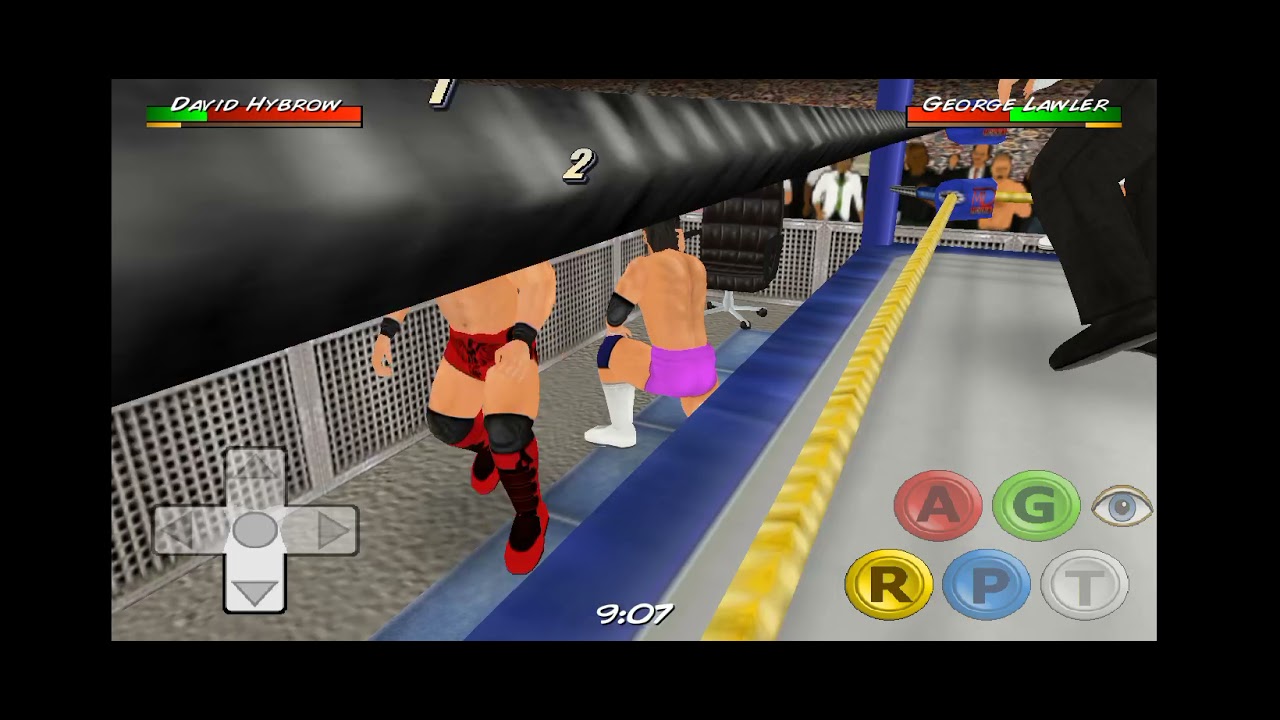 tag team champion ship match george lawler team VS david hy brow team