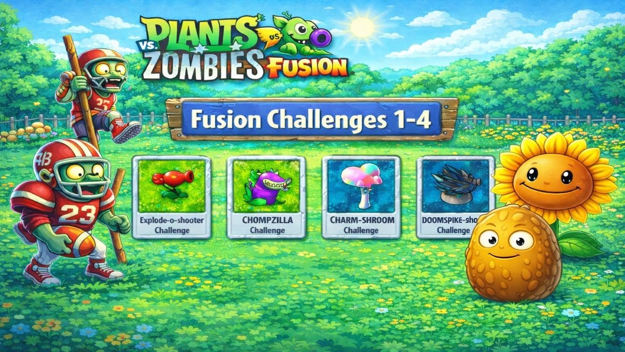 VERRÜCKTE Pflanzen in den Fusion Challenges 1-4 | PVZ Fusion #3