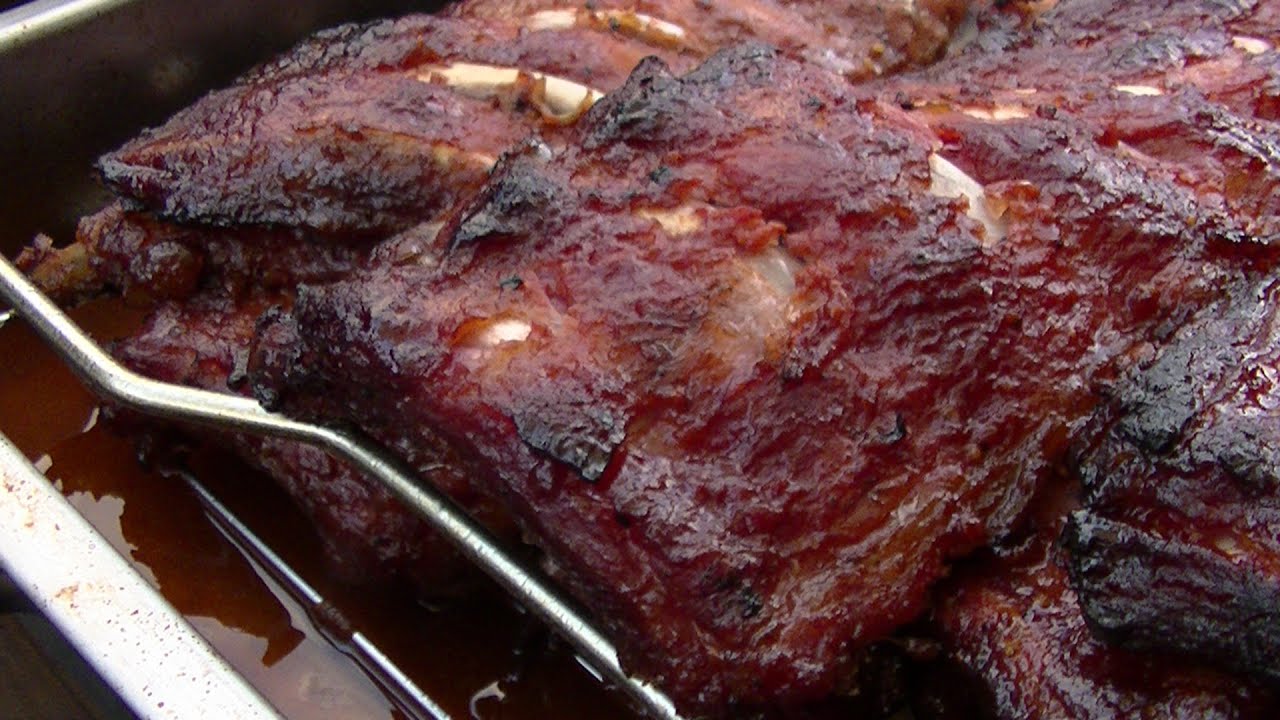Kanadische Ahorn Spareribs - Ribs vom Smoker - Klaus grillt
