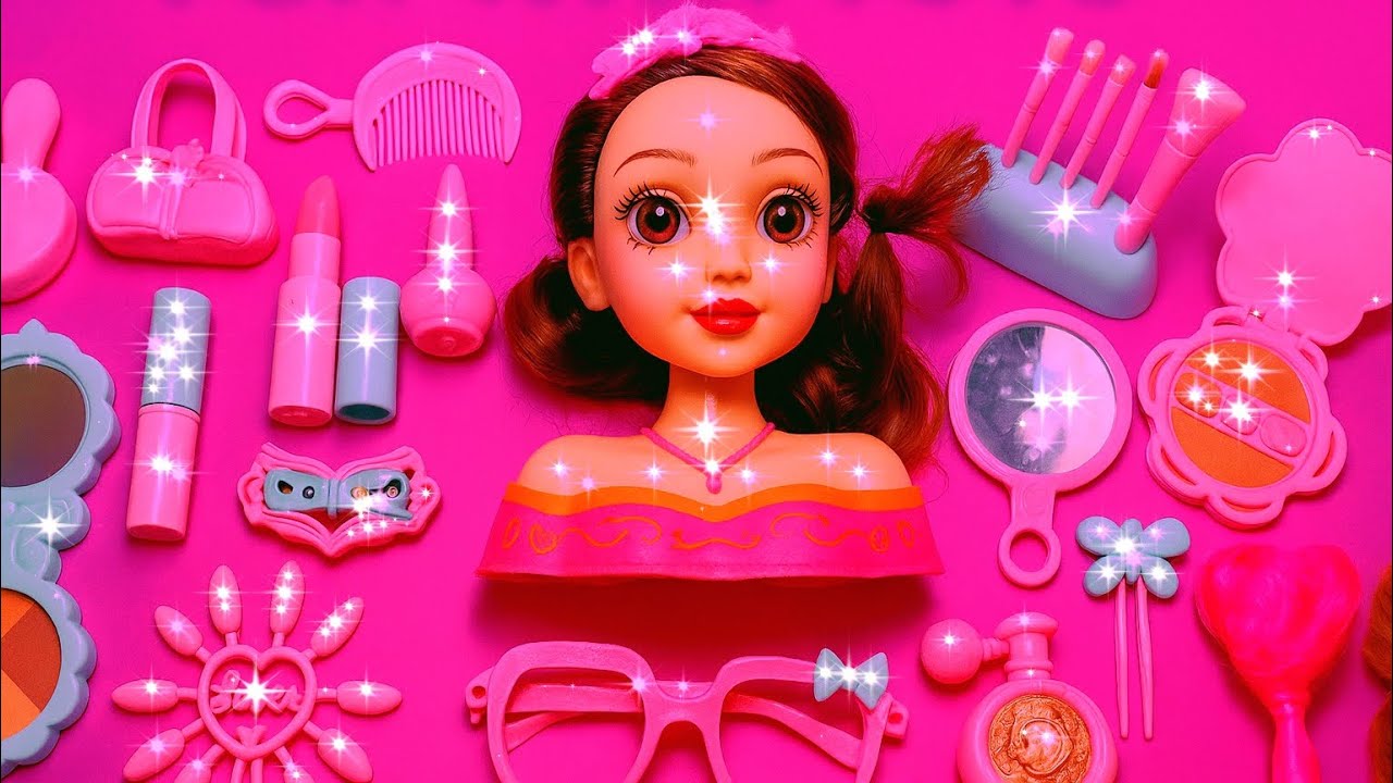 Ultimate Unhoxing Barbie Dreamtopia Beauty Set | Cute Pink Makeup Toys | Barbie ASMR Makeover 