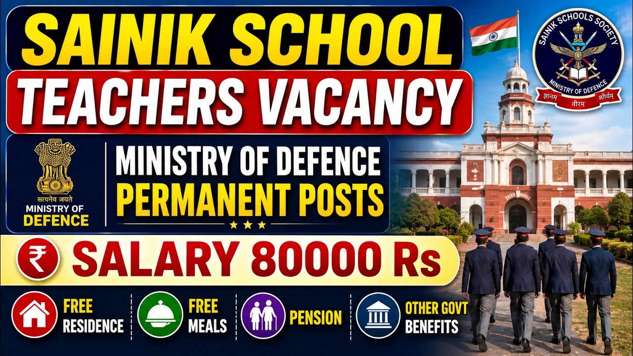 PERMANENT SAINIK SCHOOL TEACHERS VACANCY 2026