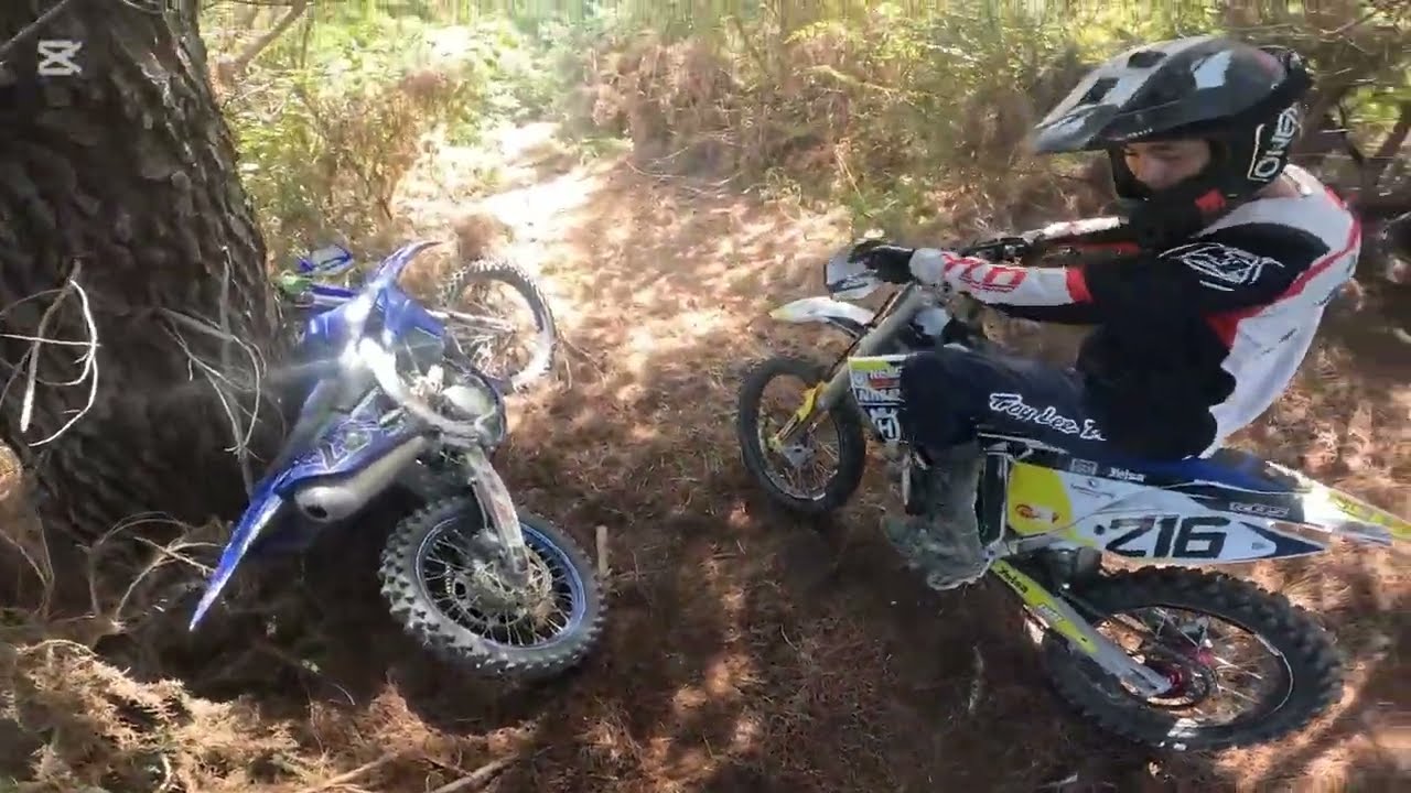 Epic trail riding in New Zealand #yamaha yz250f #tc 85cc 2 stroke dirt bike #Raw trail riding