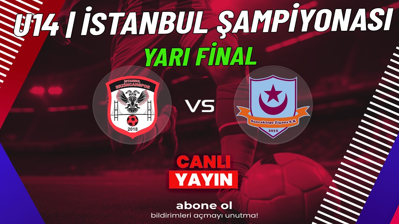 İSTANBUL ERZİNCAN SPOR  🆚 SANCAKTEPE ZİGANA SPOR | U14 İST.ŞAMPİYONASI