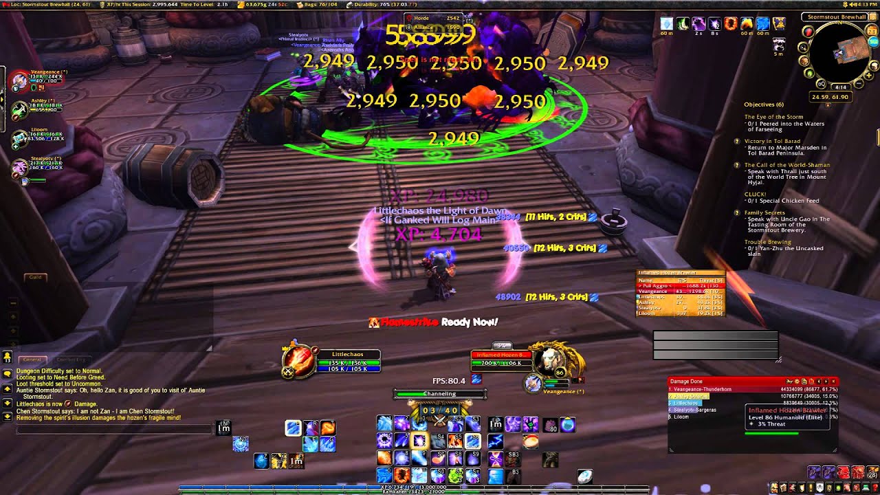 WoW - Monkey Runs - Stormstout Brewery - 10 million xp per hour