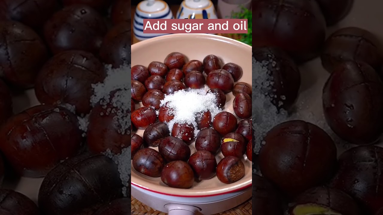 Best Way To Cook Chestnuts 🌰 #satisfying #short