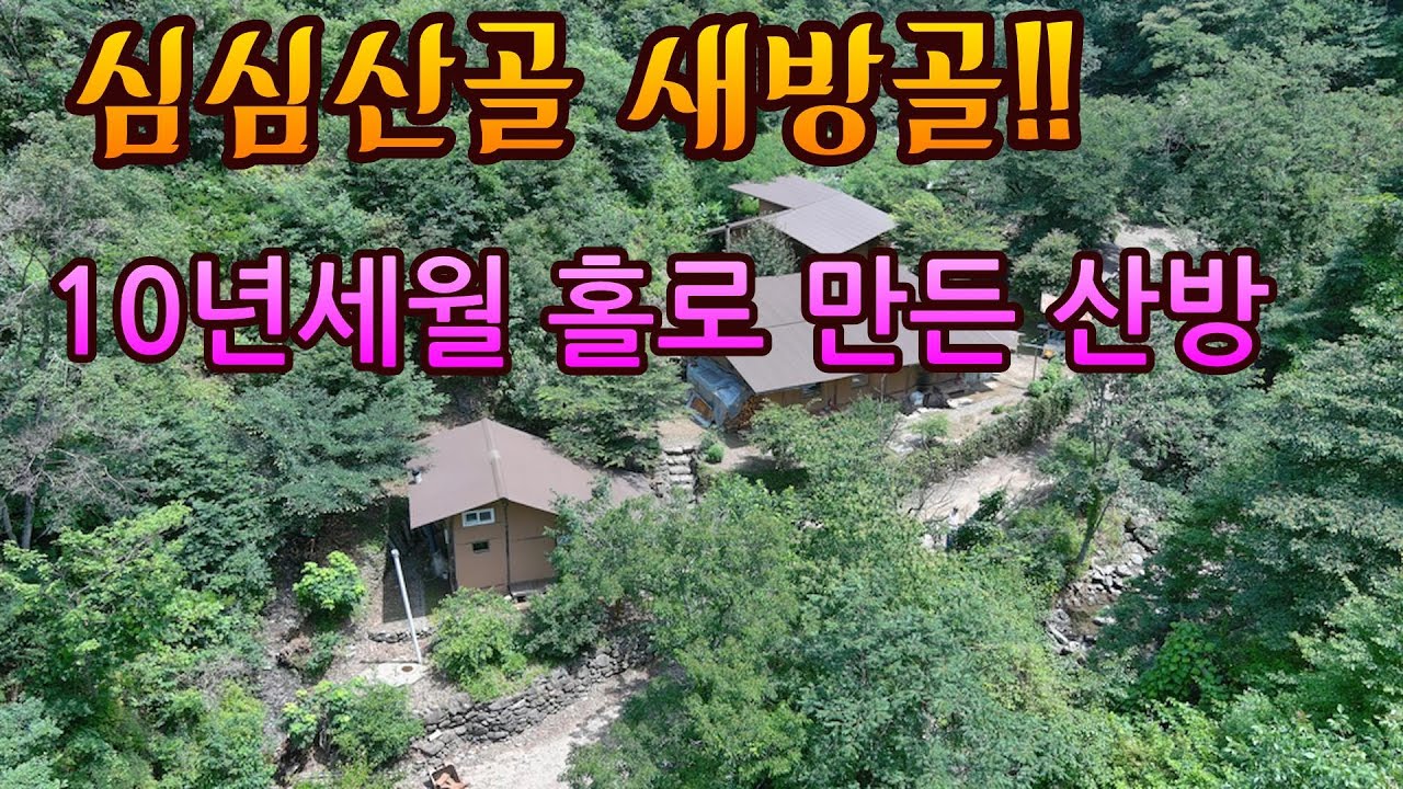 깊은 오지 문명(文明)이 단절된곳에 들어와 10년간 홀로 일궈놓은 새방골 산방과 아름다운 도곡마을의 느티나무숲 자동차여행!!
