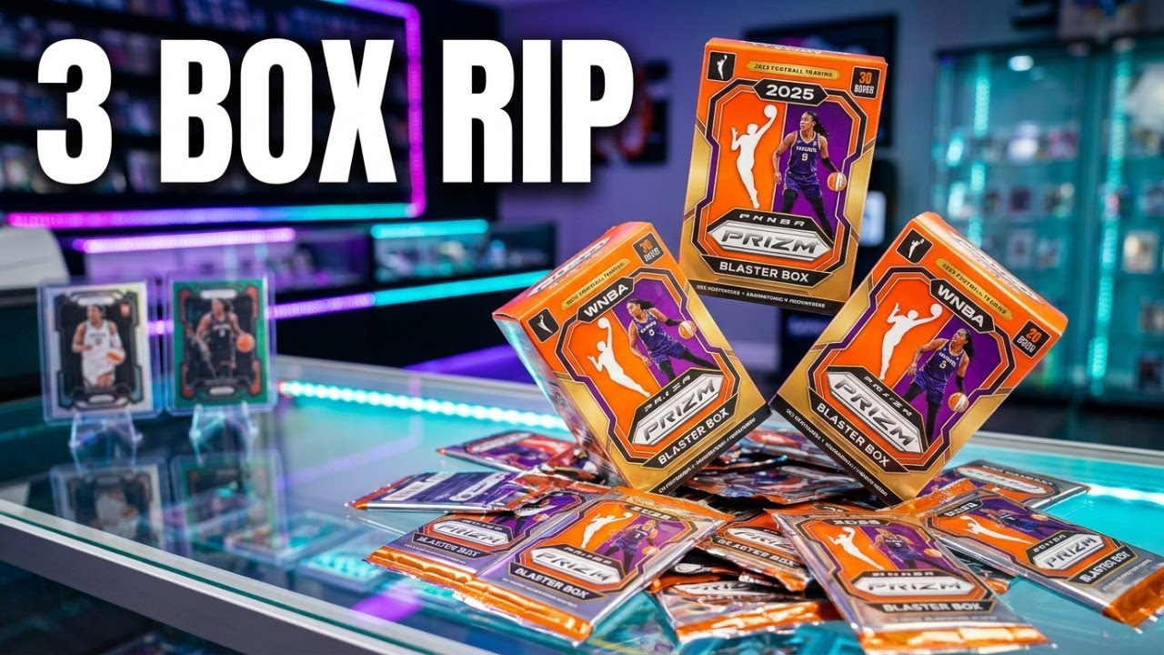 Распаковка коробки WNBA Prizm Blaster 2025, часть 2! Три коробки!