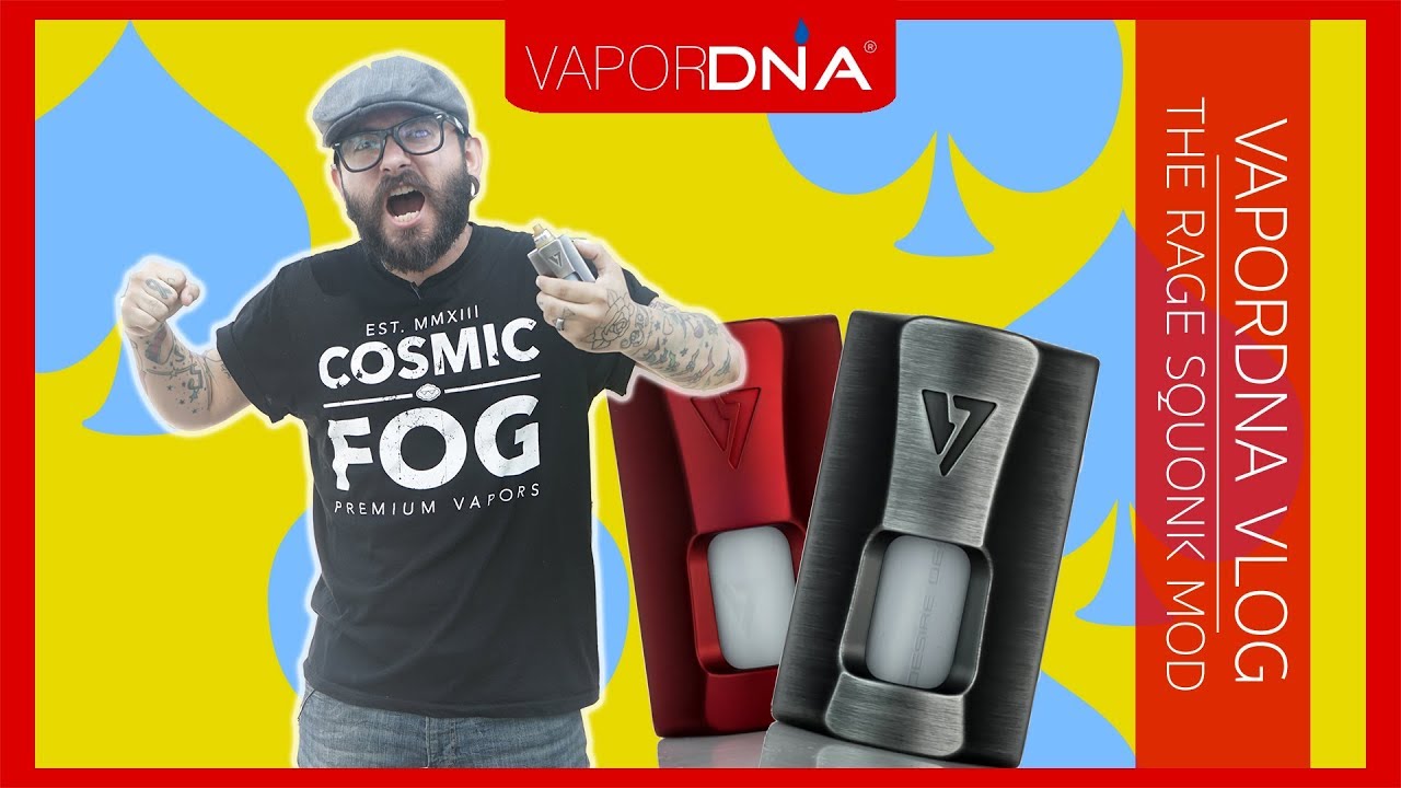 VaporDNA VLOG ~ The OhmBoy OC Desire Rage Dual 18650 Squonk Box Mod