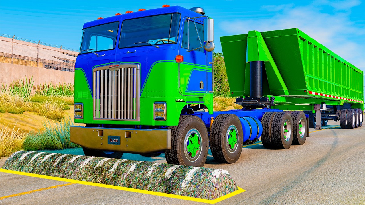 Trucks vs Speed Bumps (Long Video)
