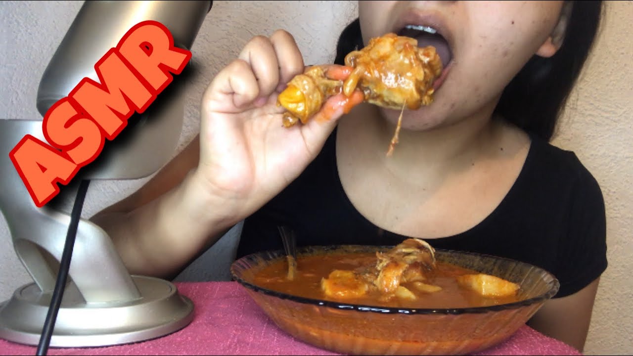 ASMR EN ESPAÑOL 🥘🍗 COMIENDO ESTOFADO DE POLLO 🥘🍗 EATING CHICKEN STEW 🥘🍗 치킨 스튜 먹기🥘🍗