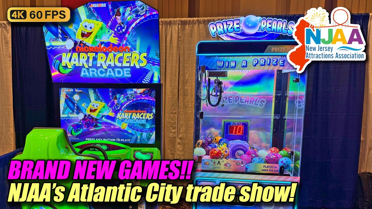 BRAND NEW ARCADE GAMES in Atlantic City! NJAA Expo 2026, full show tour, walkthrough, & gameplay