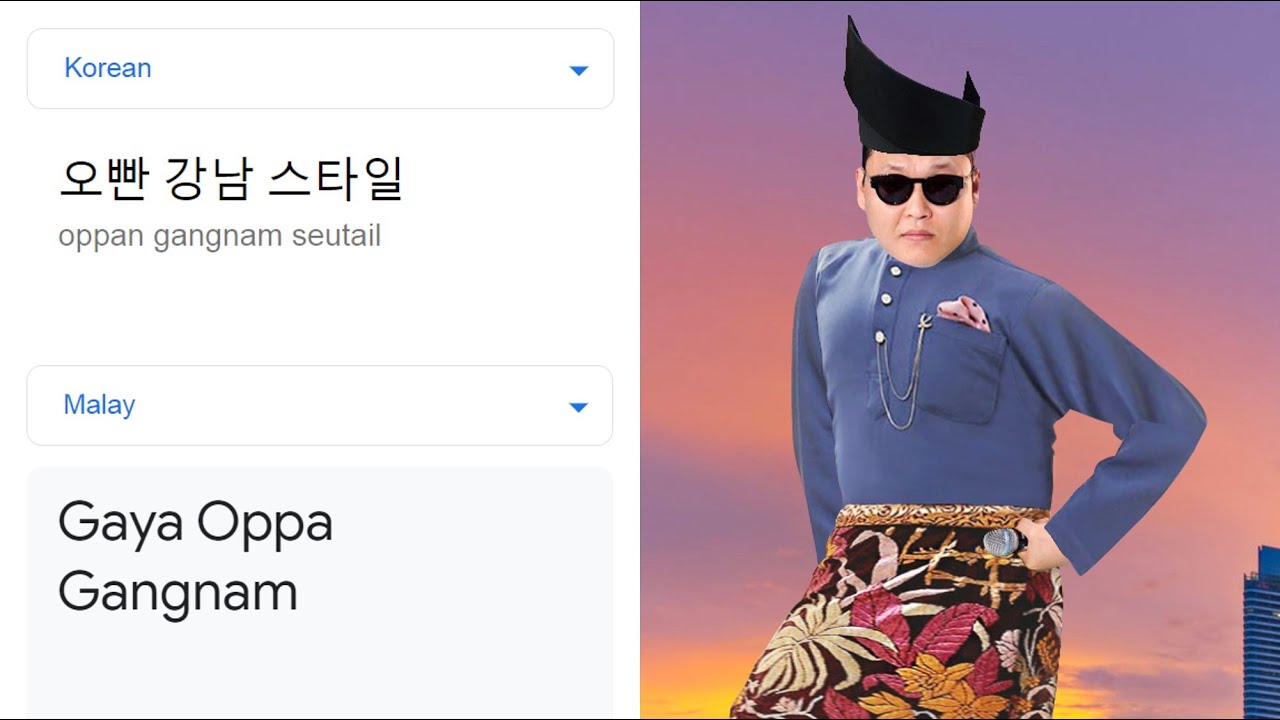 Oppa Gangnam Style in different languages meme (Part 2)