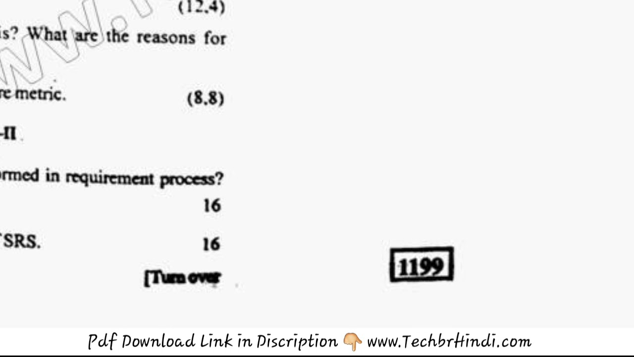 2019 KUK BCA 3rd Sem Software Engineering Question Paper