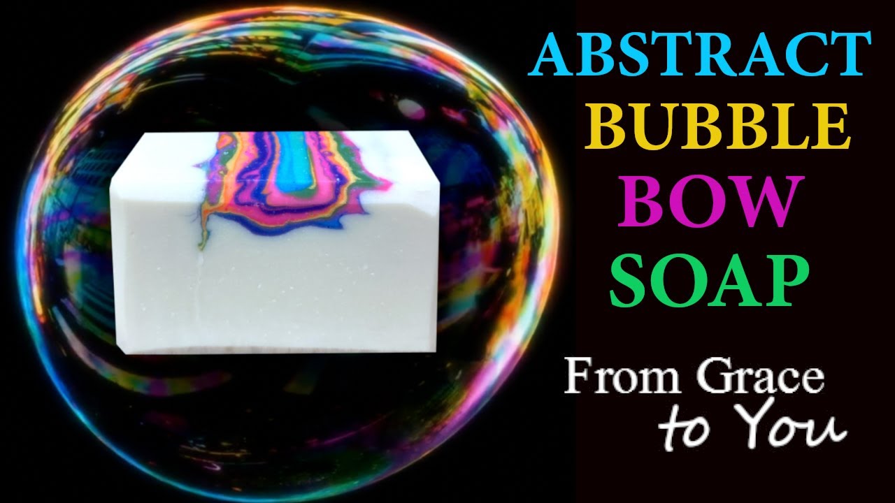 Making Easy Abstract Bubble Bow Cold Process Soap